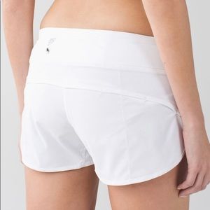 Lululemon Speed Shorts Size 8 White
